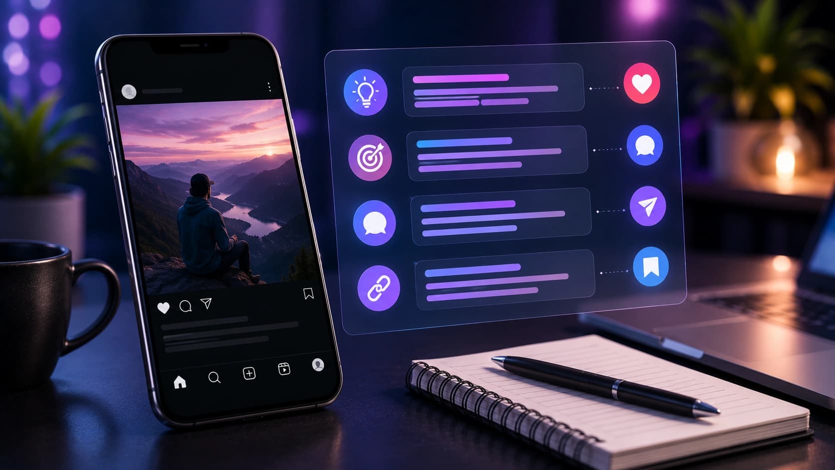 How to Write Better Social Media Captions with AI